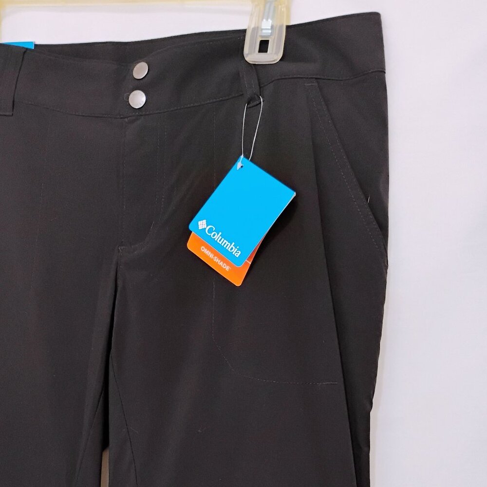 NWT Columbia Omni-Shield Womens Black Convertible Pants UPF 50 Size 14S Short - Picture 3 of 12